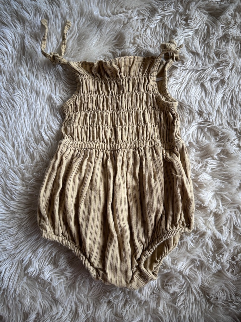 Kate Quinn Striped Cotton Bubble Romper Size 3-6 mo